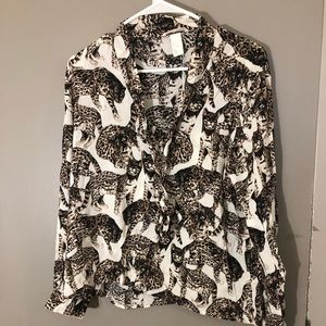 Cat/leopard print top!